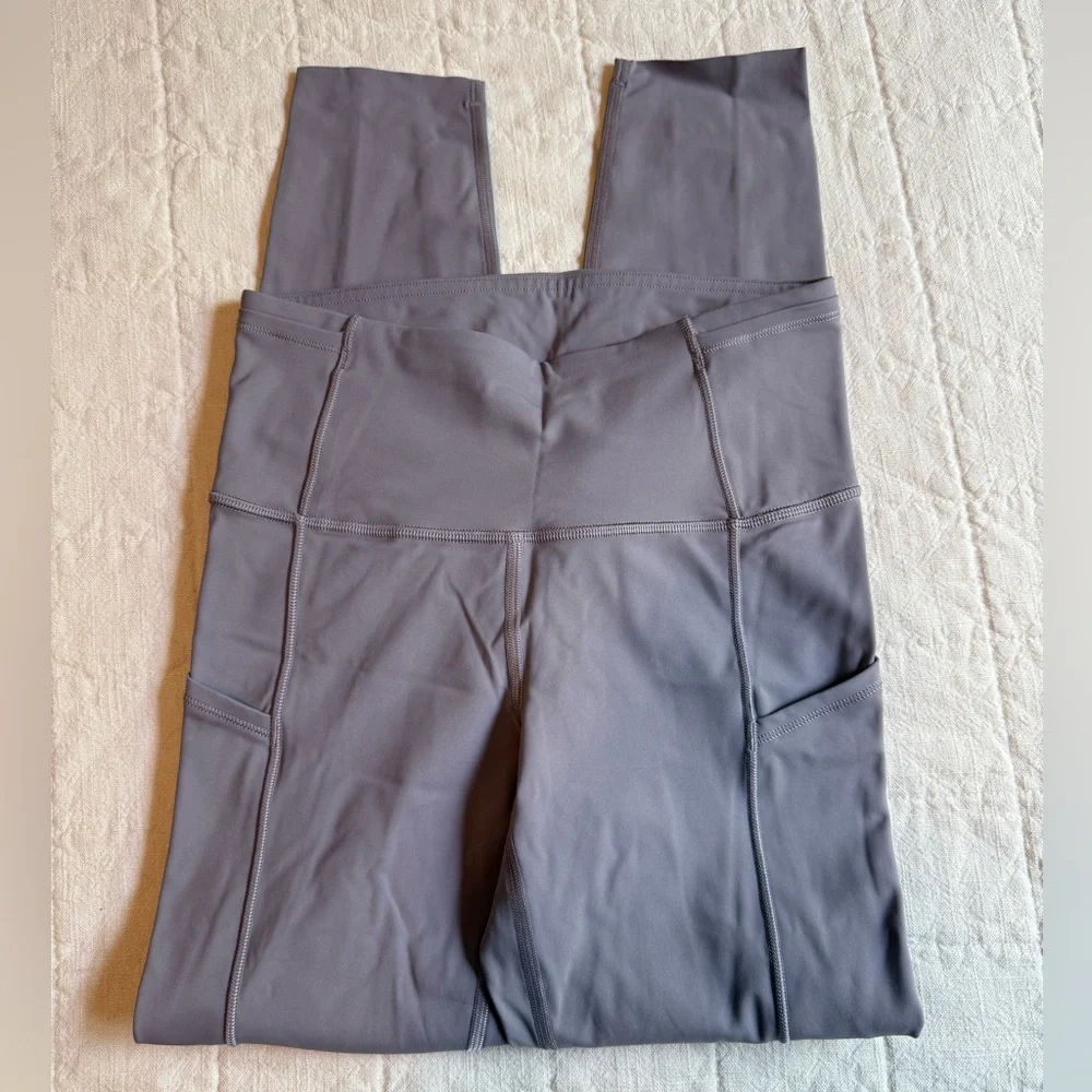 lululemon athletica High-Rise Seam Detail Leggings — Dusty Gray